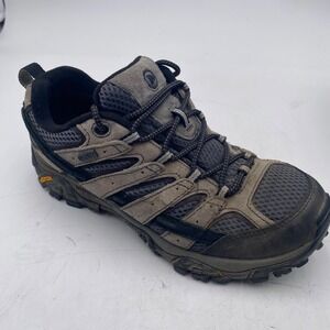 Merrell Moab 2 Waterproof Hiking Shoes Mens 7.5 Granite Gray Suede Vibram J06031